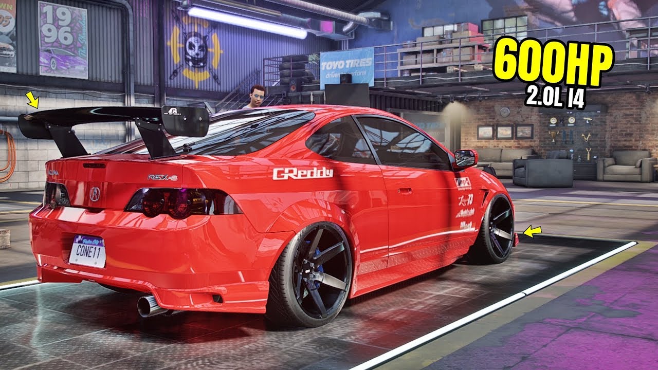 Need for Speed Heat Gameplay - 600HP ACURA RSX-S Customization | Max Build  - YouTube