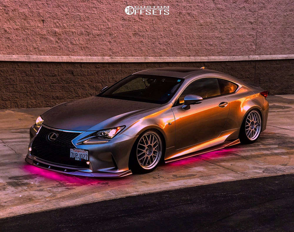 2016 Lexus RC350 with 19x8.5 34 SSR Professor Ms1 and 225/40R19 Yokohama  ADVAN Sport AS and Lowering Springs | Custom Offsets