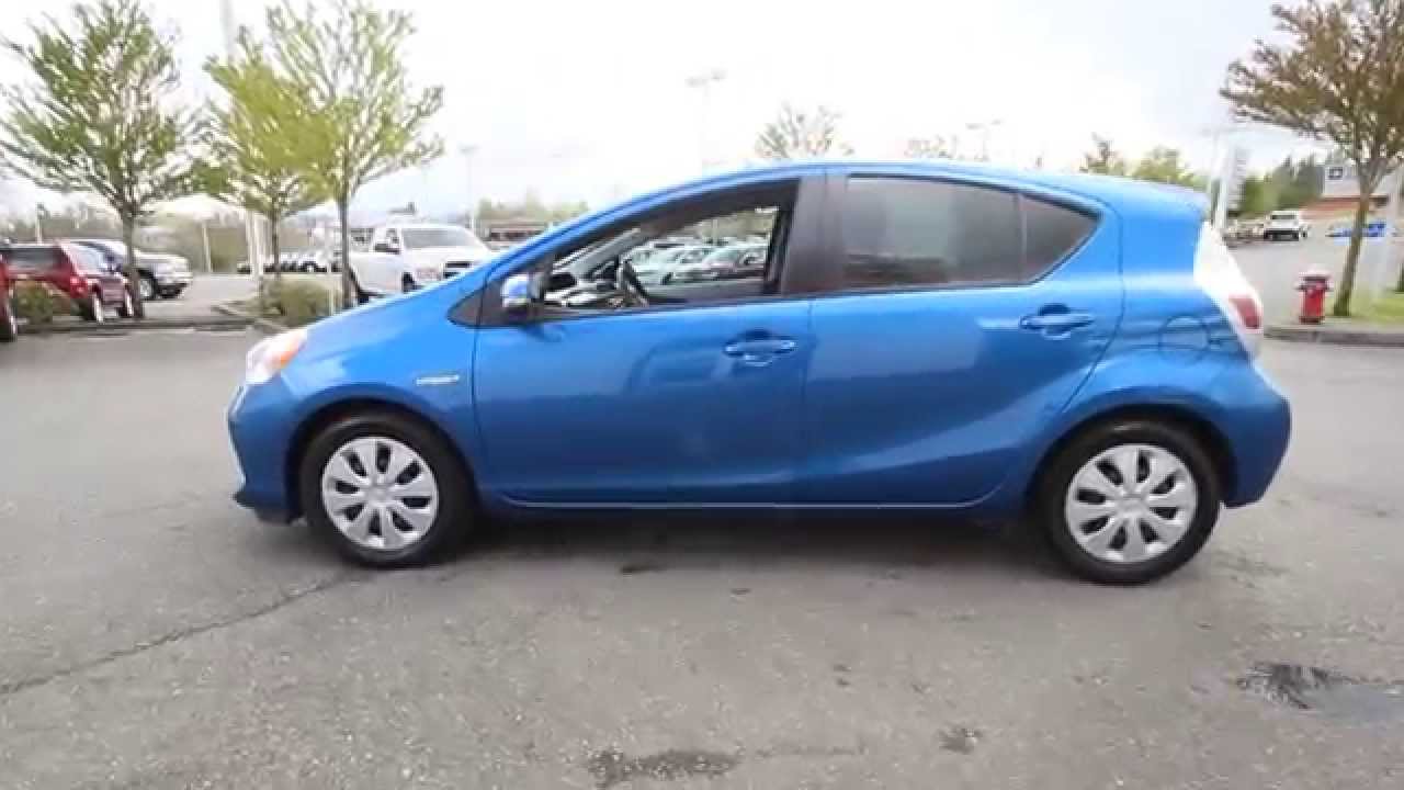 2013 Toyota Prius c | Blue Streak Metallic | D1036168 | Everett | Snohomish  - YouTube
