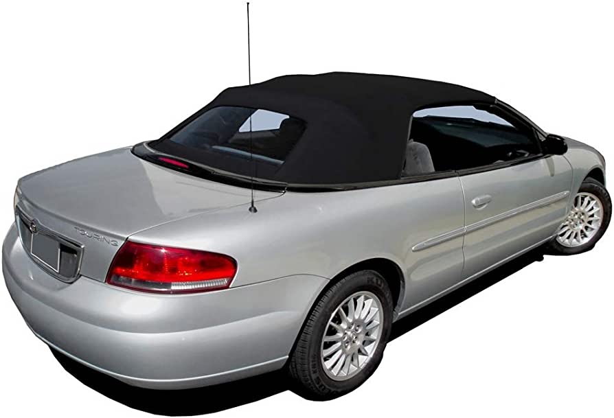 Amazon.com: Fits: Chrysler Sebring 1996-2006 Convertible top & plastic  window Black Sailcloth (1 piece Easy install) : Automotive
