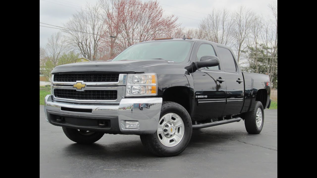 2009 Chevy 2500HD LTZ 4x4. 6.0L VORTEC LOADED!!! LEATHER, NAV, DVD,  SUNROOF, SOLD!!! - YouTube