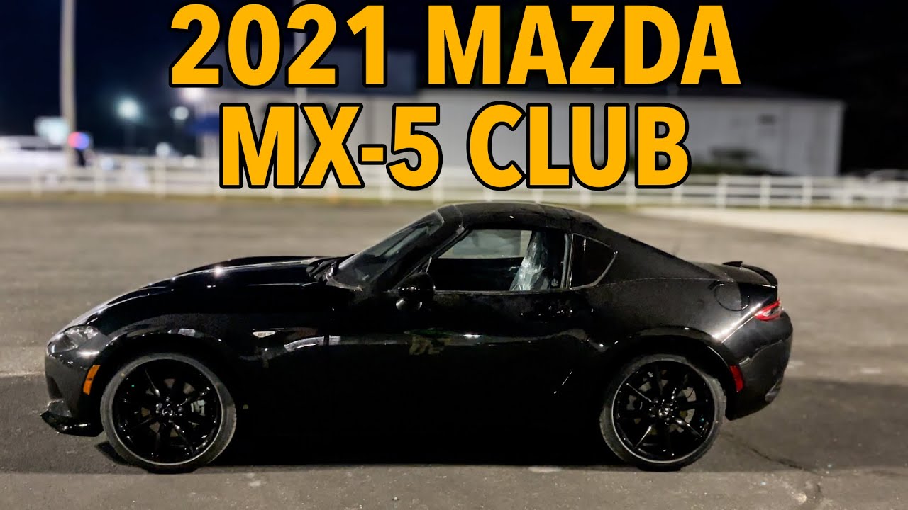 Miata Club | 2021 Mazda MX-5 Miata Club RF in Jet Black Mica - YouTube