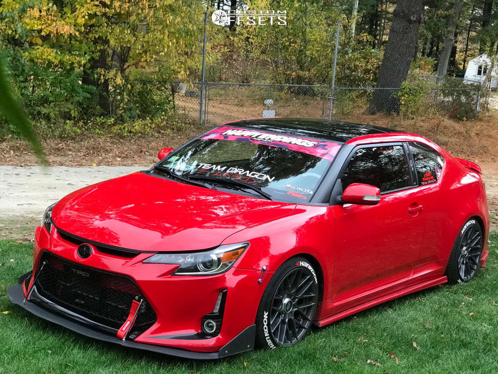 2015 Scion TC with 18x9.5 35 Rotiform Rse and 225/40R18 Hankook Ventus S1  Noble 2 and Coilovers | Custom Offsets