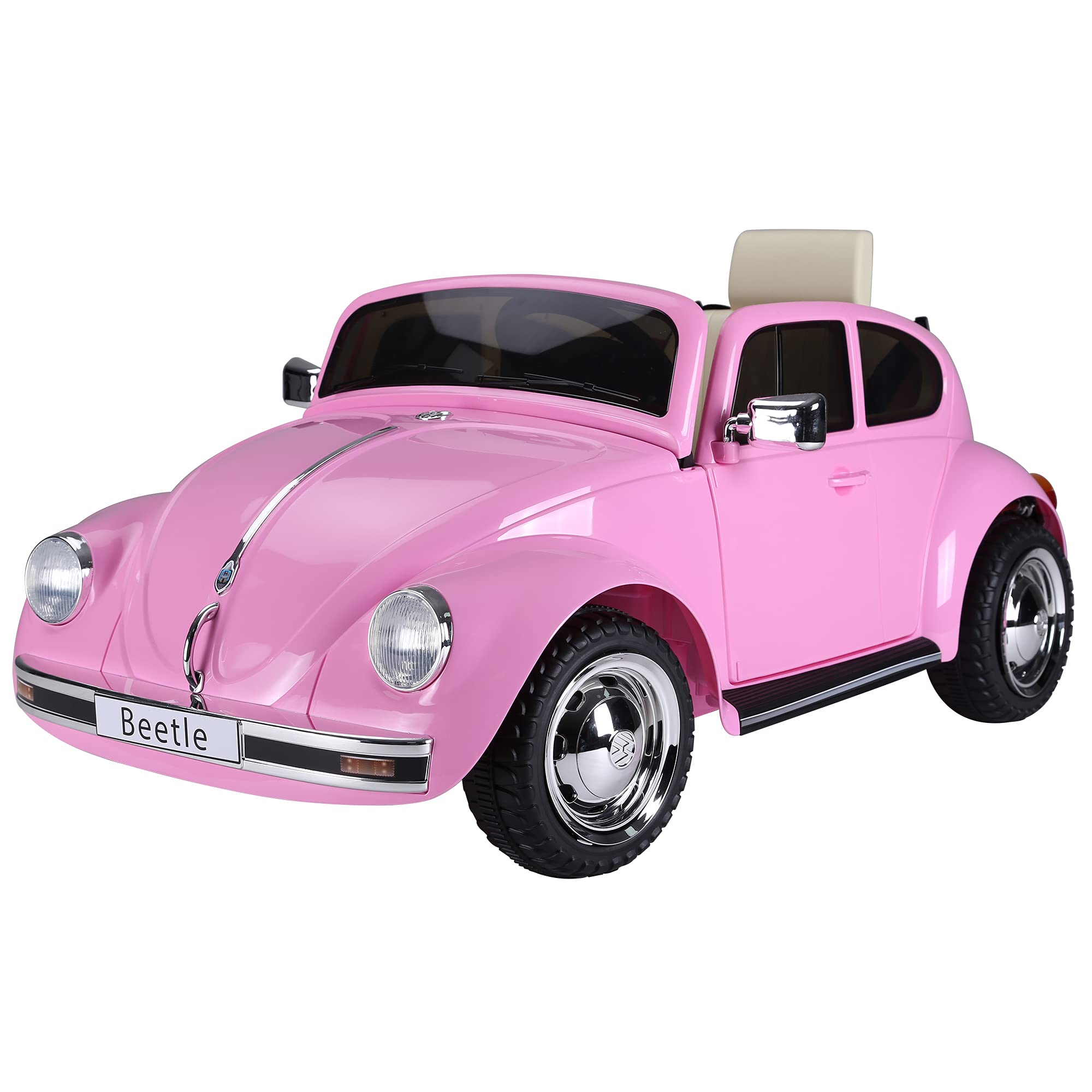 Amazon.com: Aosom Licensed Volkswagen Beetle Electric Kids Ride-On Car 6V  Battery Powered Toy with Remote Control Music Horn Lights MP3 for 3-6 Years  Old Pink : Toys & Games