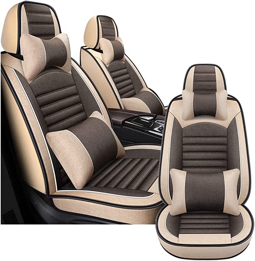 Amazon.com: Car Seat Covers for Nissan NV Passenger NV3500 HD 2014-2021,5  Seat Covers, Car Seat Generally Suitable for Sedan, SUV, Hatchback, Car  Interior Seat Cover (Beige Coffee, Full Set with Pillow) :