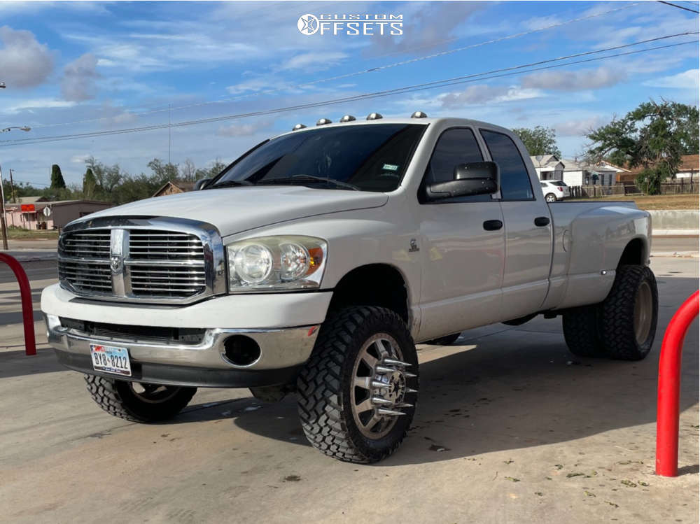 2009 Dodge Ram 3500 with 22x8.5 American Force Independence and 35/12.5R22  Nitto Trail Grappler and Suspension Lift 3" | Custom Offsets