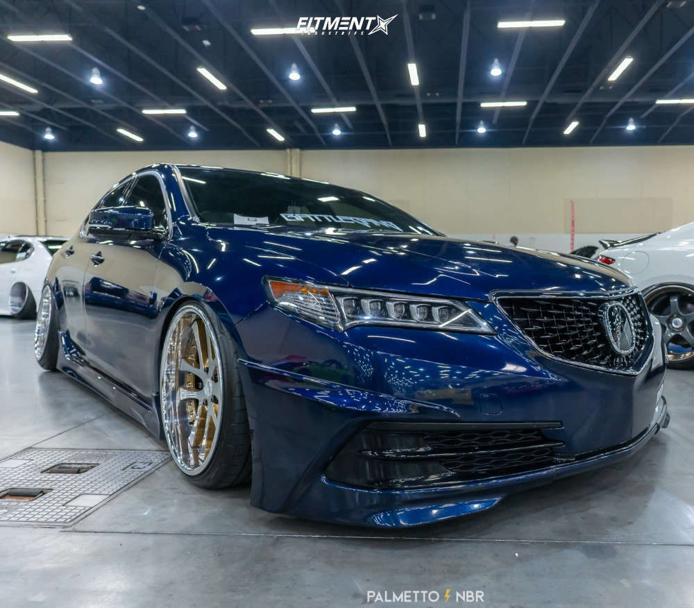 2015 Acura TLX SH-AWD with 19x9.5 WedsSport Kranze LXZ and Federal 225x35  on Coilovers | 1396654 | Fitment Industries