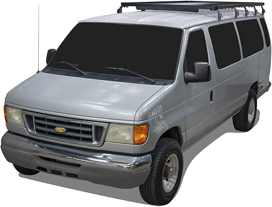 Amazon.com: Slimline II 3/4 Roof Rack Kit Compatible with Ford E150/E250/E350  Extended Cab (1992-2014) : Automotive