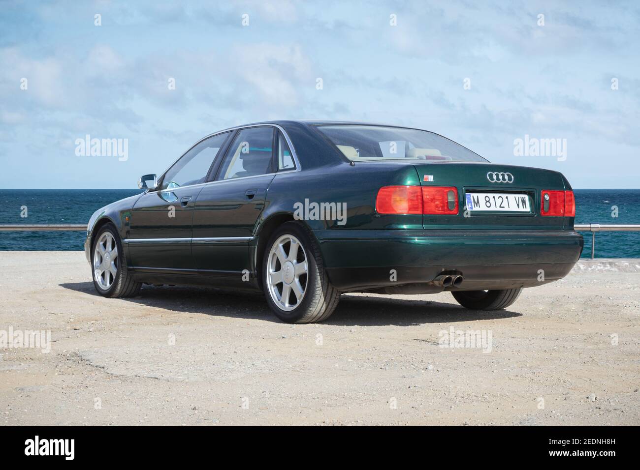 BARCELONA, SPAIN-FEBRUARY 2, 2021: Audi S8 (First generation, D2, 1996 -  2003) parking next to sea (rear view Stock Photo - Alamy