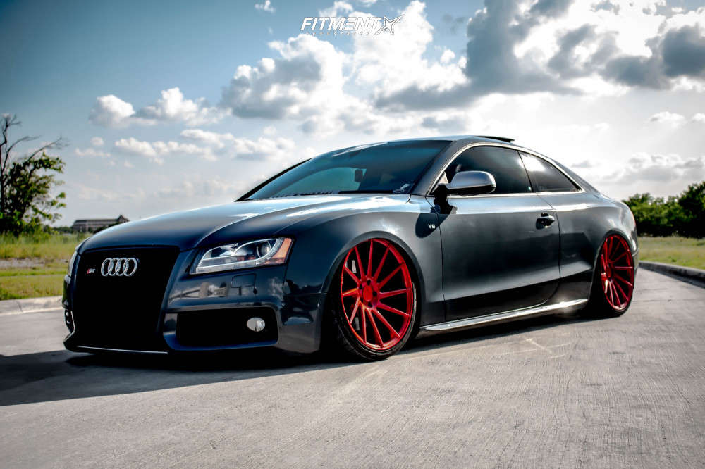 2011 Audi S5 Premium Plus quattro 2dr Coupe AWD (4.2L 8cyl 6A) with 20x10.5  Niche Surge and Nitto 275x30 on Air Suspension | 701025 | Fitment Industries