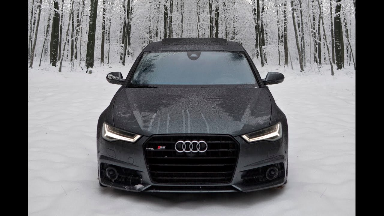 2017 Audi S6 - 450hp V8TT in Snow = FUN. Winter Wonderland! - YouTube