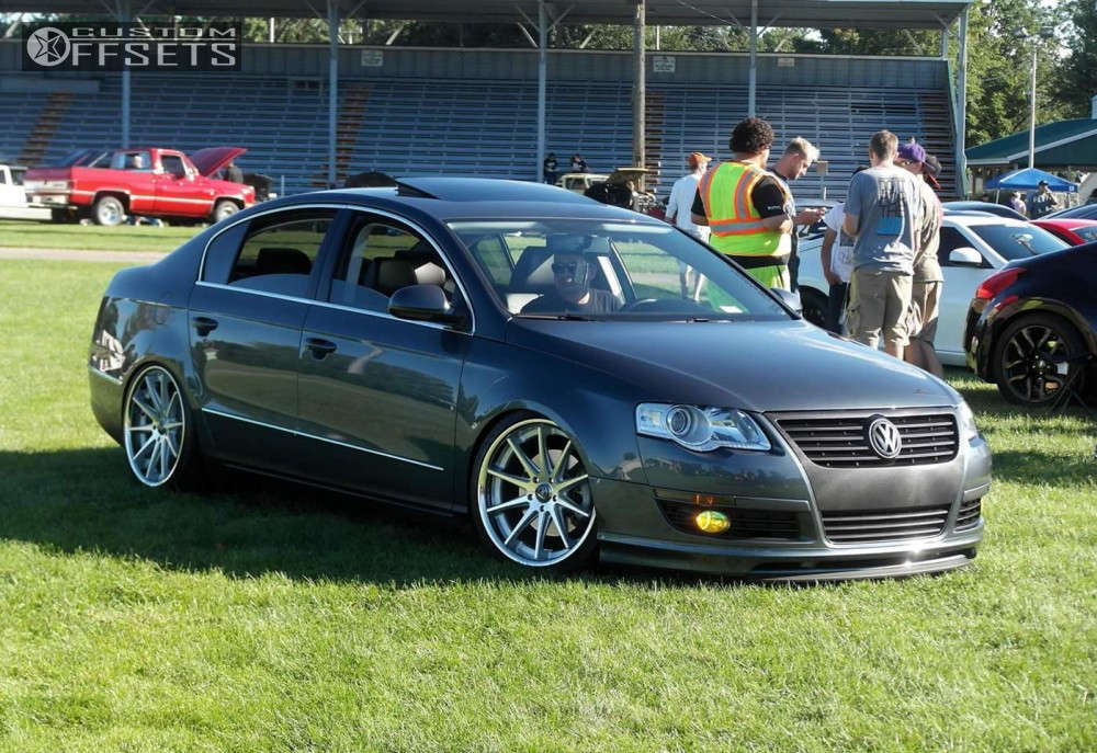 2010 Volkswagen Passat with 19x8.5 35 Rohana Rc10 and 235/35R19 Nankang  AS-1 and Coilovers | Custom Offsets