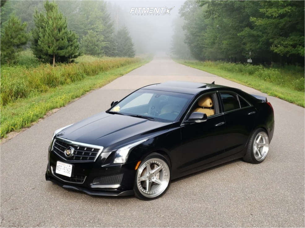 2013 Cadillac ATS Luxury with 19x9.5 Aodhan Ds05 and Federal 235x40 on  Lowering Springs | 1026047 | Fitment Industries