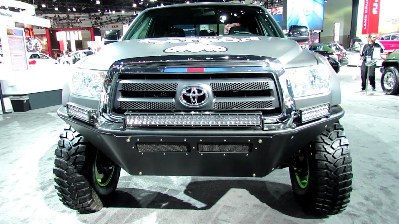 2012 Toyota Tundra Custom - Exterior Walkaround - 2012 Los Angeles Auto  Show - YouTube