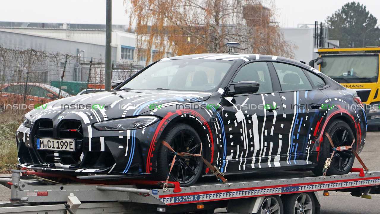 Upcoming BMW M EV Prototype With Quad-Motor Setup Spied Up-Close