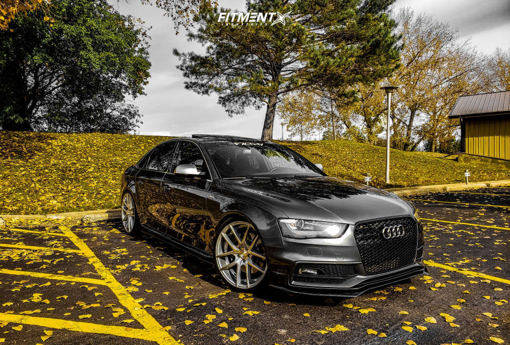 2013 Audi S4 Base with 20x8.5 Niche Targa and Haida 245x30 on Coilovers |  974073 | Fitment Industries