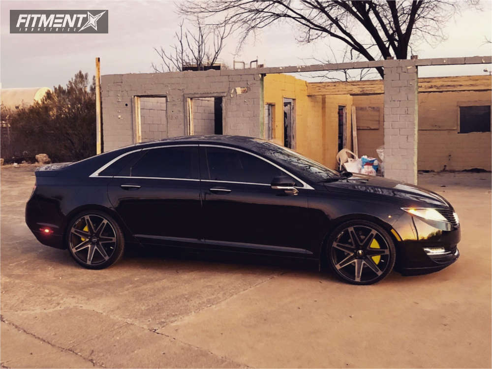 2015 Lincoln MKZ Base with 20x10 Concept One CSM003 and Delinte 255x35 on  Lowering Springs | 323854 | Fitment Industries