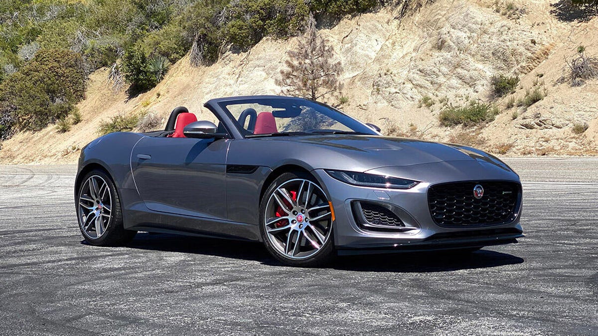 2021 Jaguar F-Type Convertible review: Not as pretty, but every bit as  entertaining - CNET
