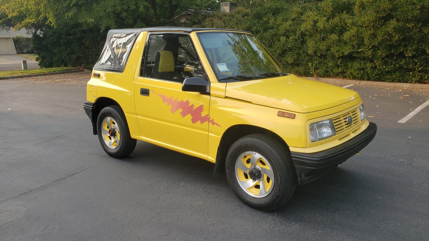 Very Yellow 1993 Geo Tracker Convertible For Sale
