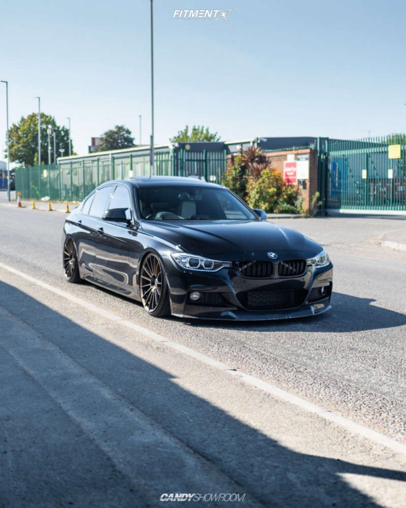 2015 BMW 328d Base with 20x9 HRE Ff15 and Lexani 215x35 on Coilovers |  784042 | Fitment Industries