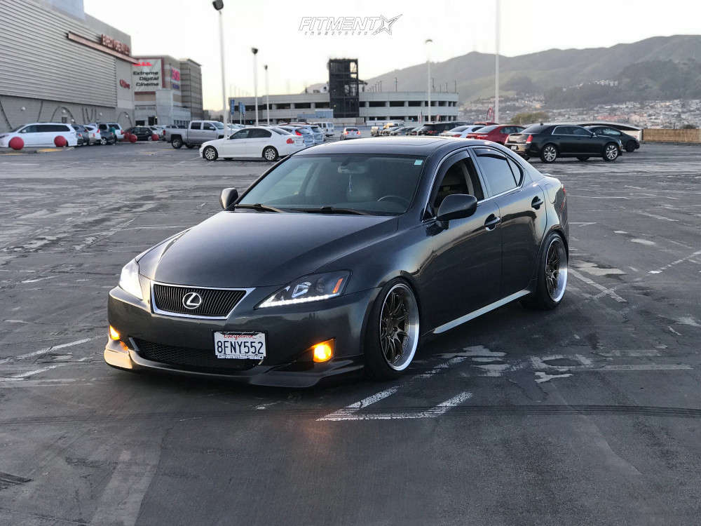 2007 Lexus IS250 Base with 18x9.5 Aodhan Ds07 and Firestone 235x40 on  Coilovers | 659509 | Fitment Industries