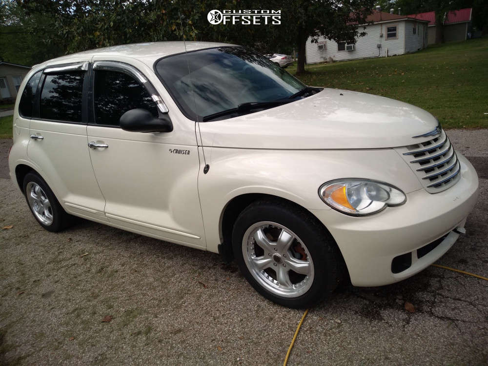 2006 Chrysler PT Cruiser with 16x7.5 40 American Racing Razor and 255/55R16  Vercelli Strada Iii and Stock | Custom Offsets