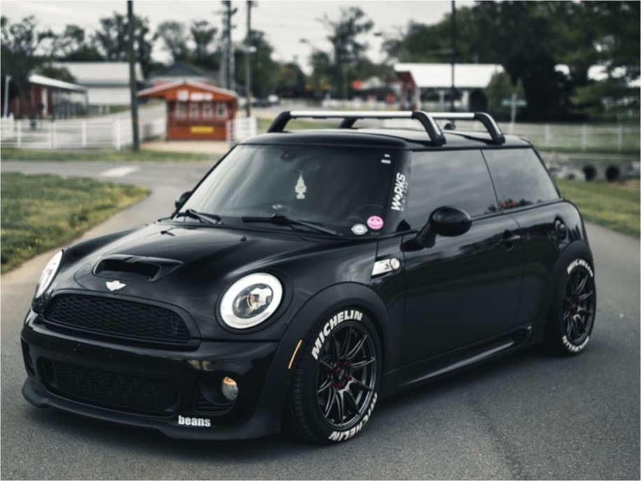 2011 Mini Cooper with 17x7.5 40 XXR 527 and 215/45R17 Michelin Pilot Sport  A/s 3 and Coilovers | Custom Offsets