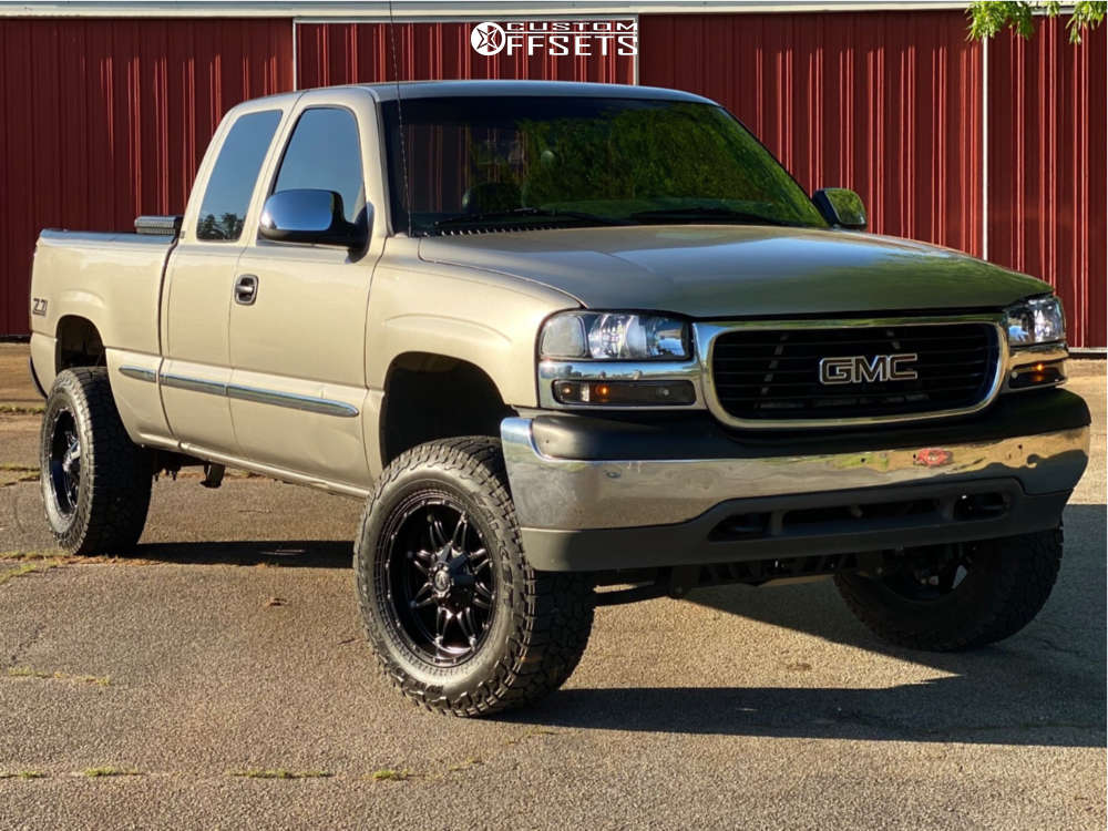 2000 GMC Sierra 1500 with 18x9 -12 Fuel Hostage and 285/65R18 Falken  WildPeak AT3W and Suspension Lift 4" | Custom Offsets