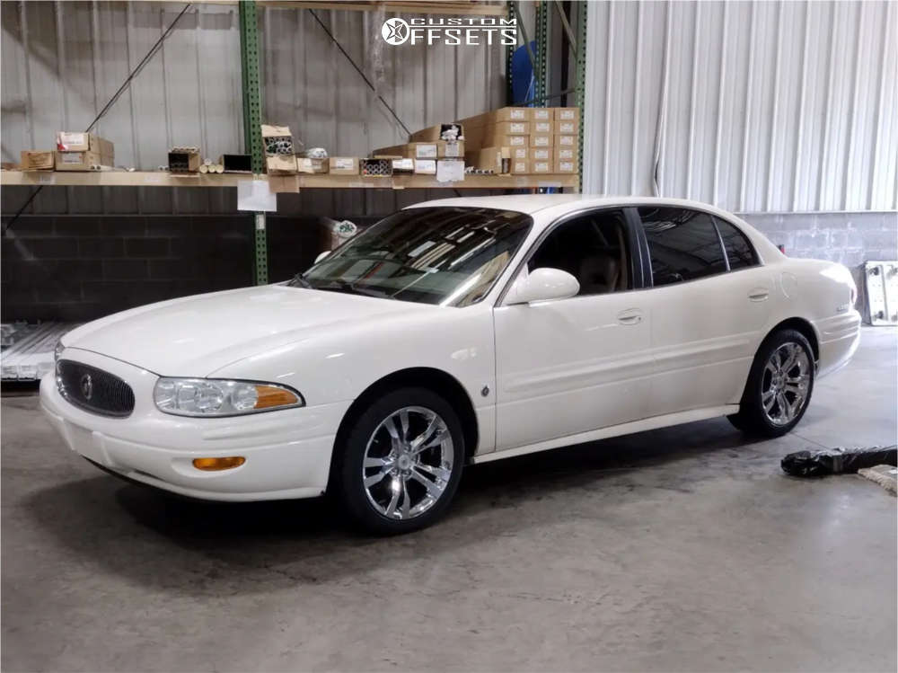 2002 Buick LeSabre with 18x8.5 40 4Play OE Wheels Ca15a and 245/45R18  Delinte D7 Thunder and Stock | Custom Offsets