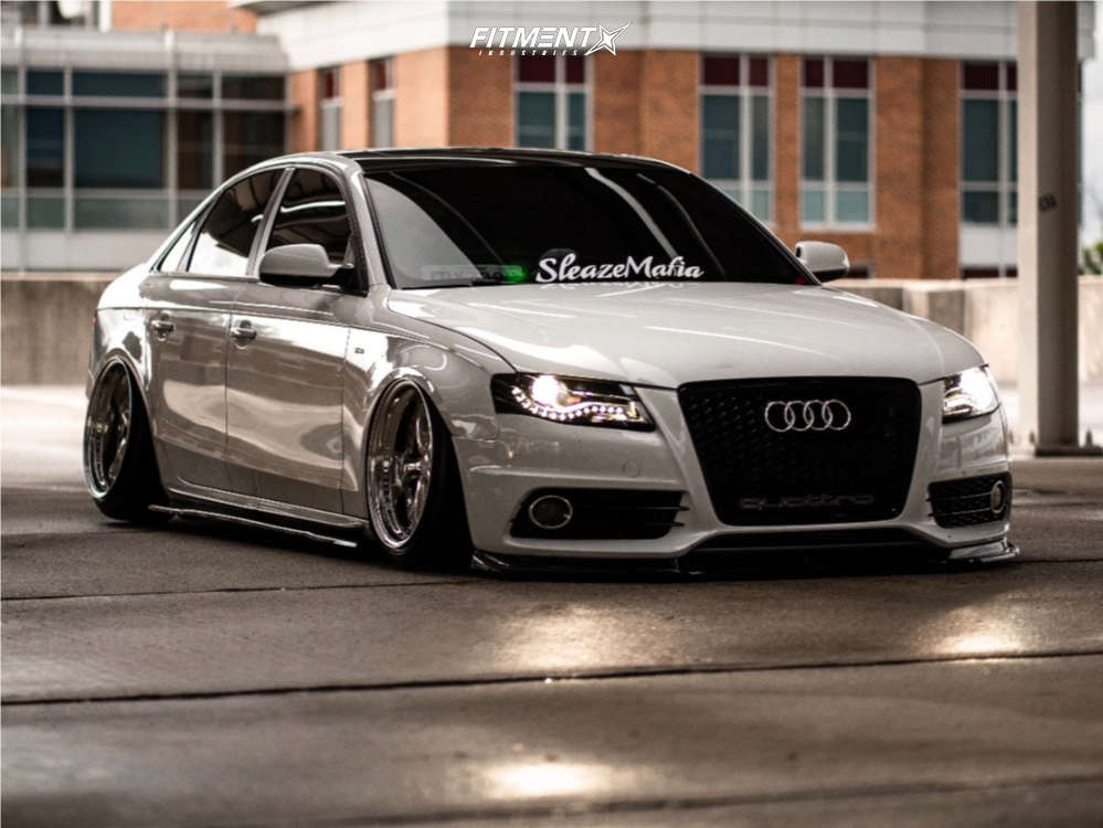 2012 Audi A4 Quattro Base with 18x9.5 Work Vs Kf and Nitto 205x40 on Air  Suspension | 1766728 | Fitment Industries