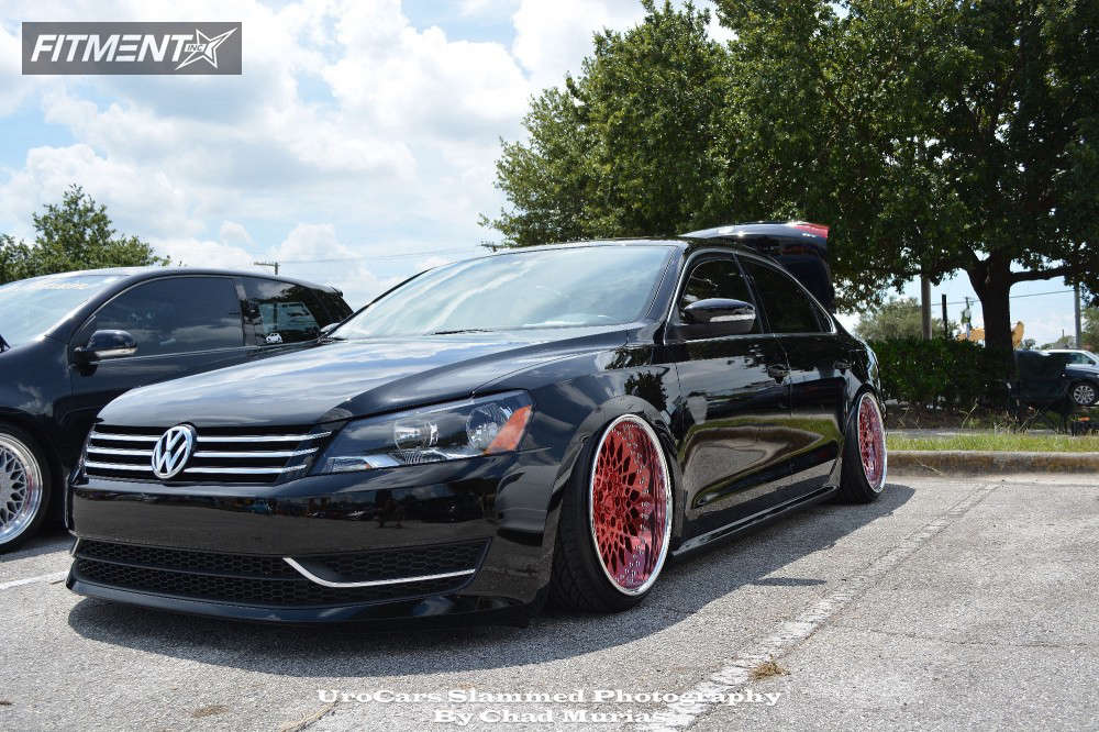 2013 Volkswagen Passat SE with 19x9.5 Infinitewerks and Delinte 225x35 on  Air Suspension | 280669 | Fitment Industries