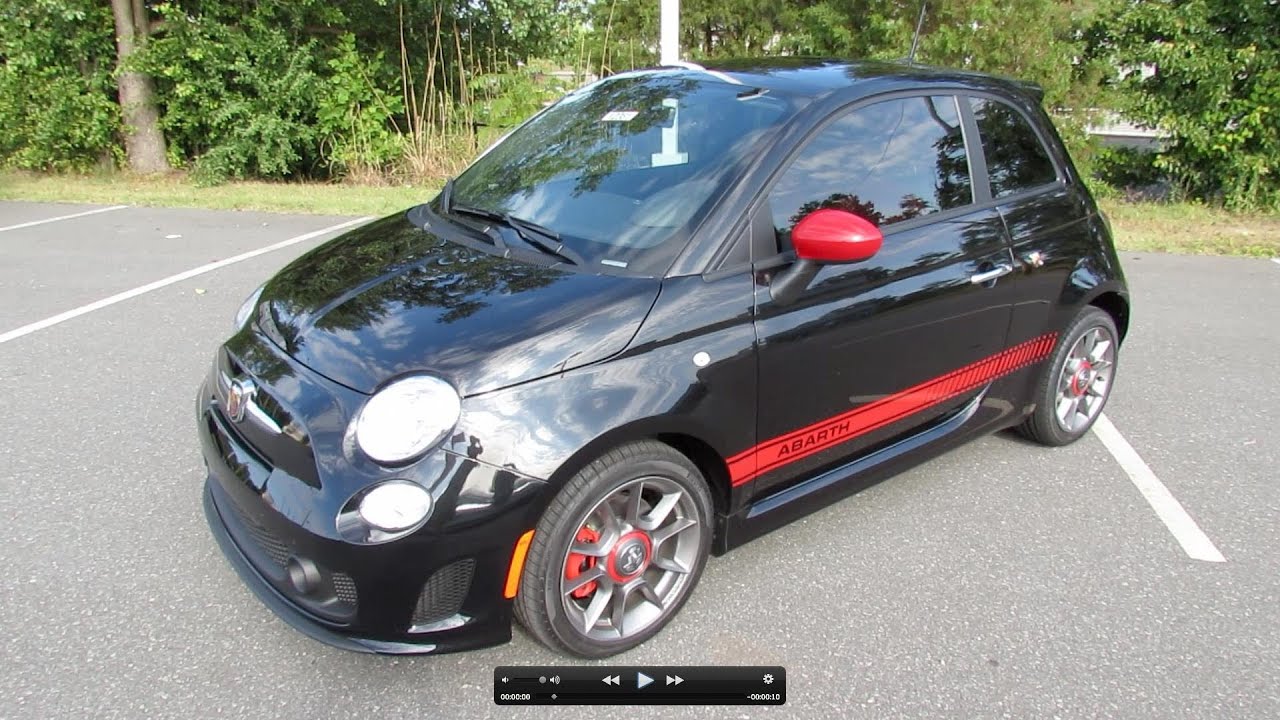 2012 Fiat 500 Abarth Start Up, Exhaust, and In Depth Review - YouTube