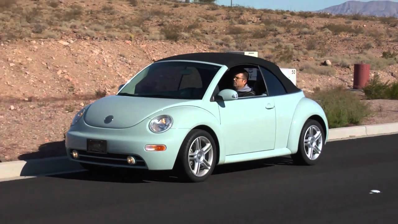 2004 Volkswagen Beetle GLS Turbo Convertible test drive Viva Las Vegas  Autos - YouTube