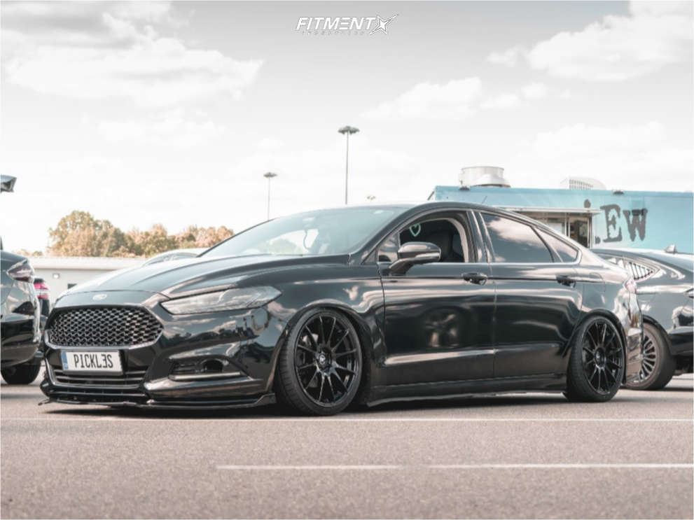 2014 Ford Fusion SE with 19x8.5 Ground Force Gf6 and Nankang 235x35 on  Coilovers | 1305313 | Fitment Industries