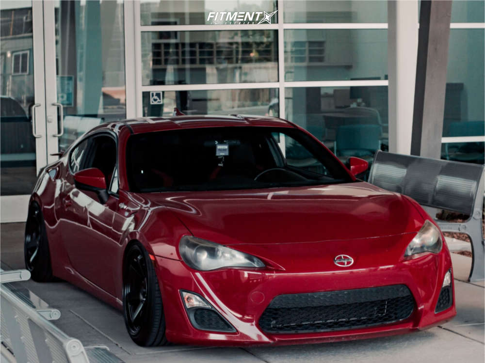 2013 Scion FR-S Base with 18x9.5 AVID1 AV6 and Nankang 225x40 on Coilovers  | 789544 | Fitment Industries