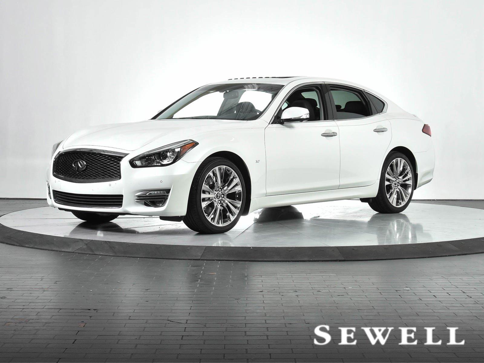 Used White 2019 INFINITI Q70 3.7 LUXE RWD for sale: JN1BY1AP8KM500165