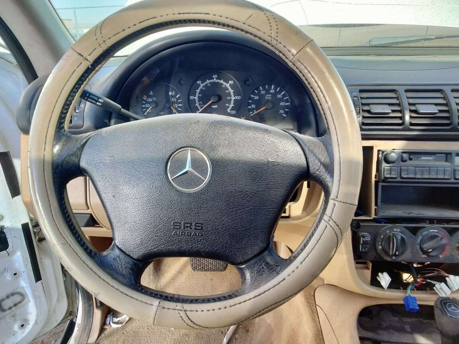 Steering Wheel Mercedes Benz OEM Leather 15 x 3 3/4 AXX M Class 1999 | eBay