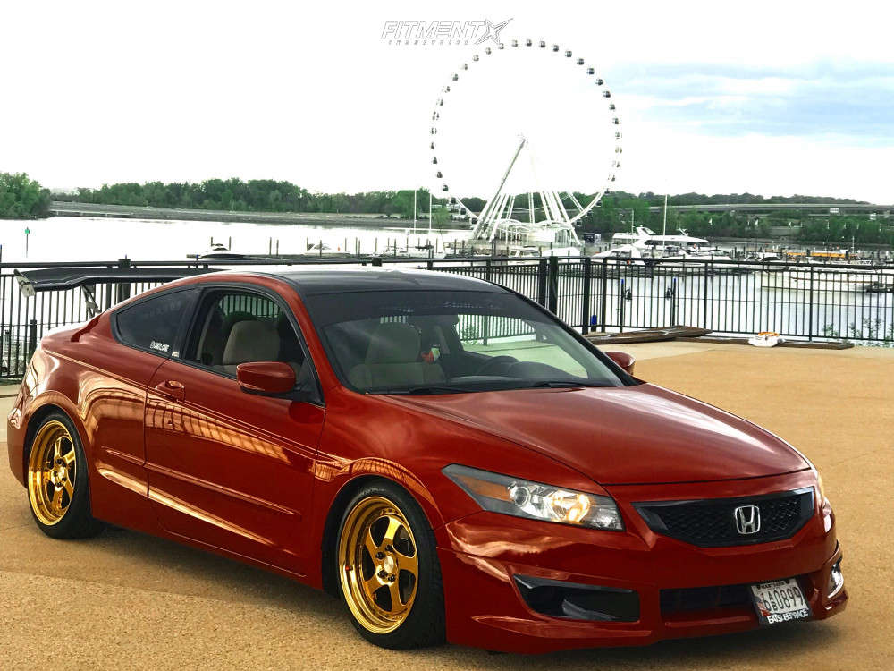 2010 Honda Accord LX-S with 18x8.5 ESR Sr02 and Federal 215x45 on Coilovers  | 713211 | Fitment Industries