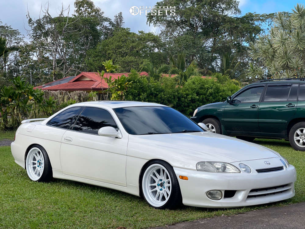 1998 Lexus SC300 with 18x9.5 10 Cosmis Racing Xt-206r and 215/40R18  Westlake Sa07 and Coilovers | Custom Offsets