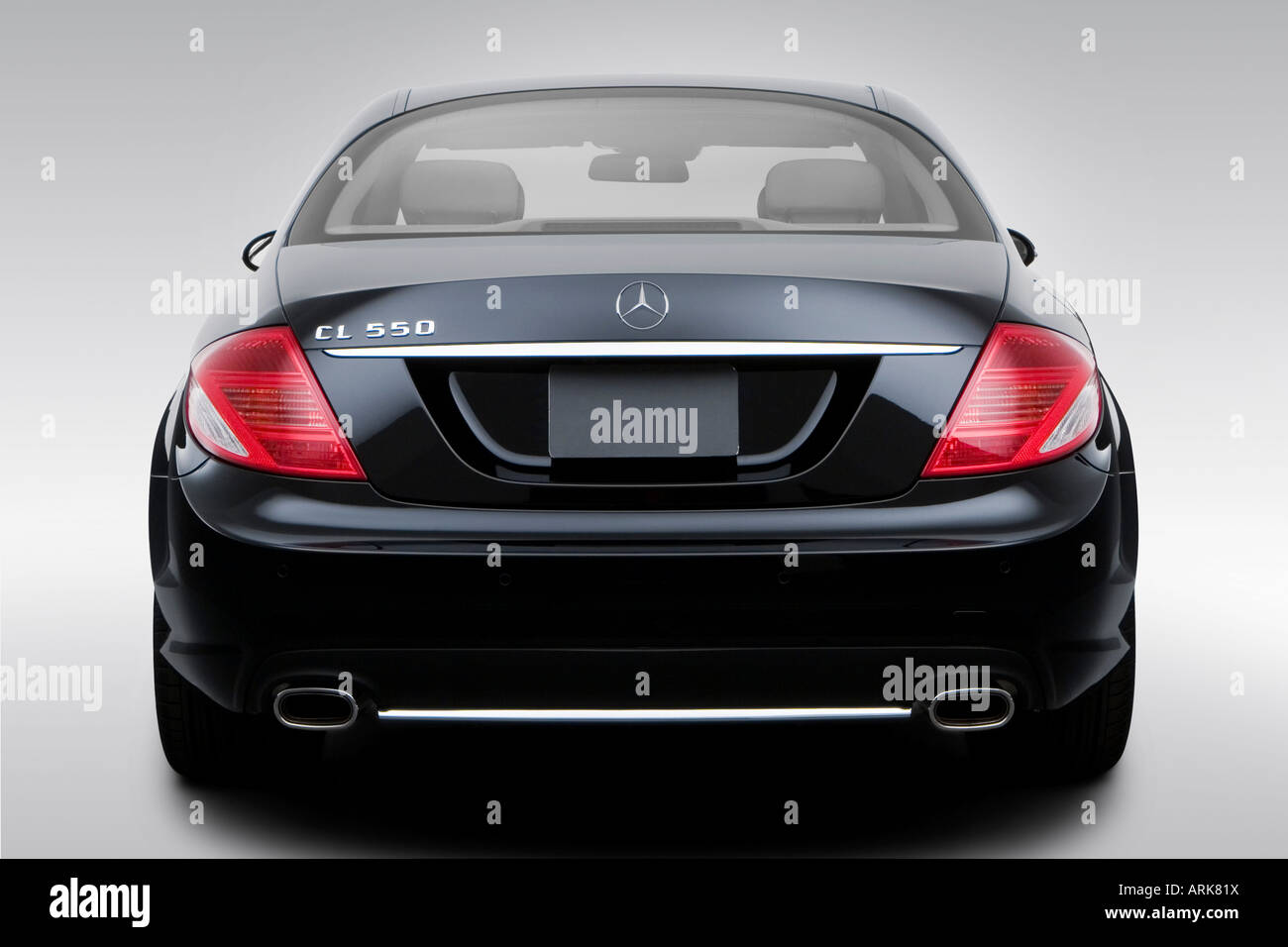 2008 Mercedes-Benz CL-Class CL550 in Black - Low/Wide Rear Stock Photo -  Alamy