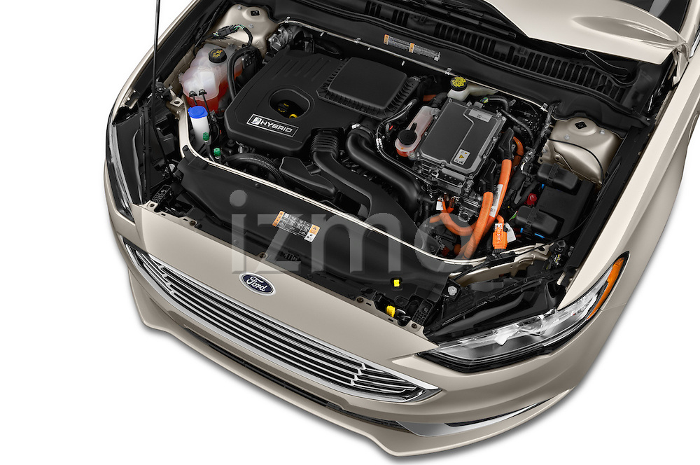2017 Ford Fusion-Hybrid Hybrid-SE 4 Door Sedan Engine Stock Car | izmostock