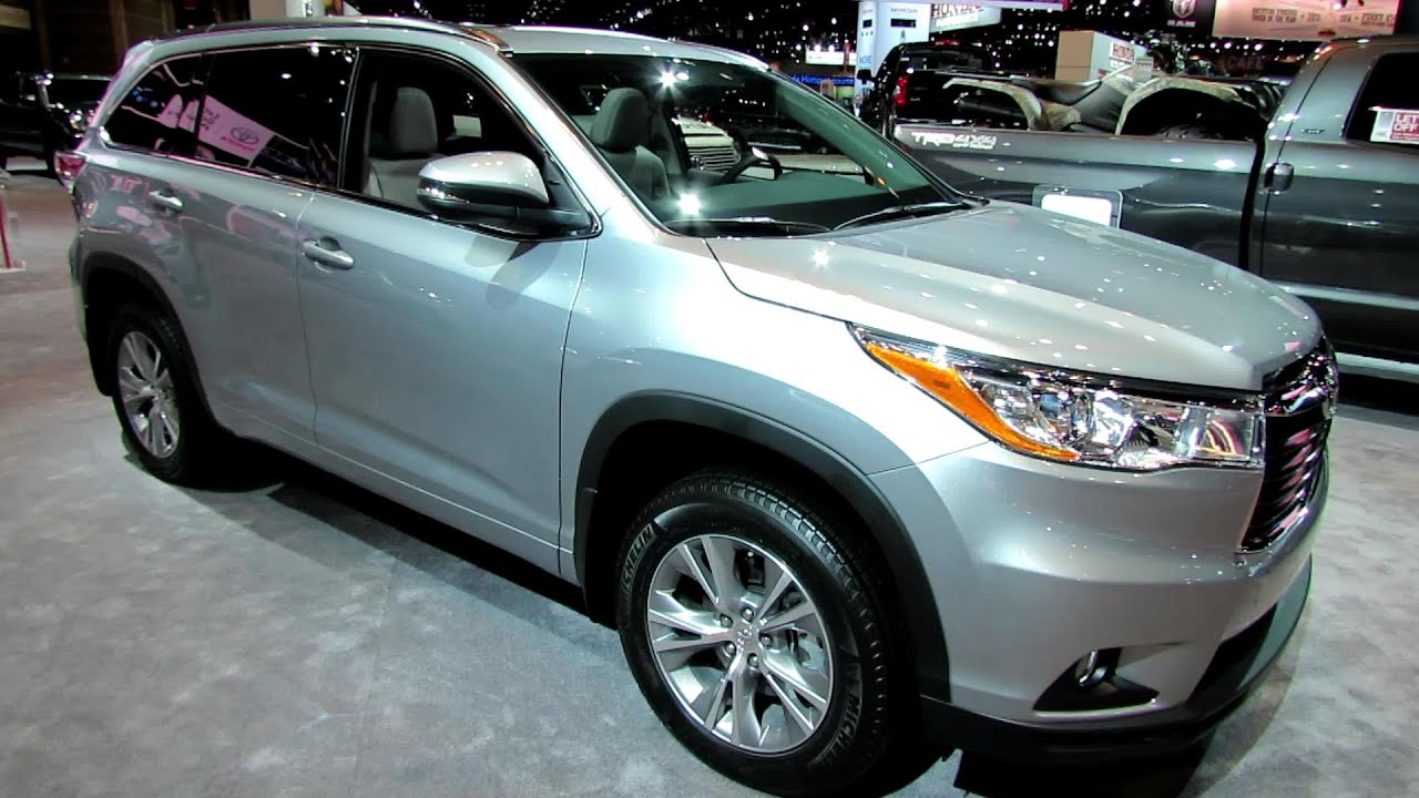 2014 Toyota Highlander XLE AWD - Exterior and Interior Walkaround - 2014  Chicago Auto Show - YouTube