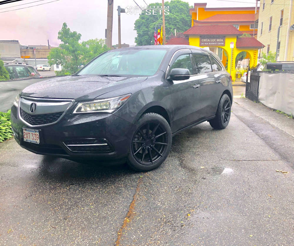 2015 Acura MDX with 20x10 40 Rohana Rf1 and 255/50R20 Michelin Defender Ltx  M/s and Stock | Custom Offsets