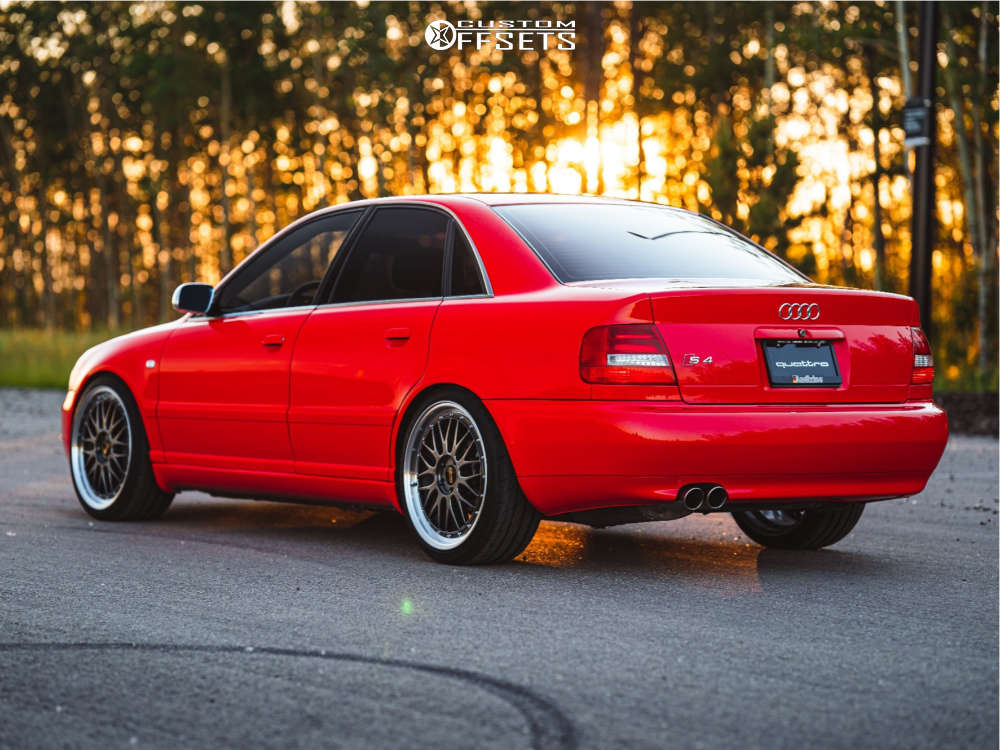 2002 Audi S4 with 19x8.5 48 BBS Lm and 235/35R19 Firestone Firehawk Indy  500 and Coilovers | Custom Offsets