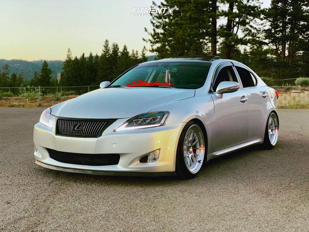 2010 Lexus IS250 4dr Sedan (2.5L 6cyl 6A) with 18x9.5 Aodhan DS06 and  Hercules 225x40 on Coilovers | 1483061 | Fitment Industries