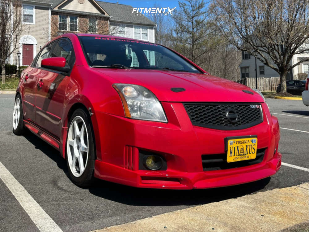 2007 Nissan Sentra SE-R Spec V with 17x8 Enkei Evo Viii and Firestone  225x45 on Lowering Springs | 1603649 | Fitment Industries