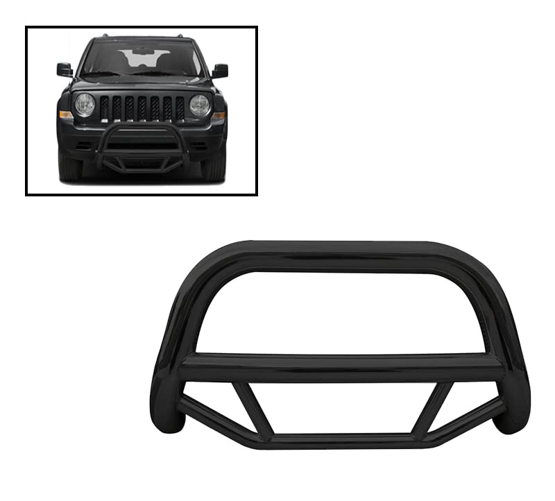 Amazon.com: Black Horse Black Steel Max Bull Bar Compatible with 2008-2017 Jeep  Patriot : Automotive