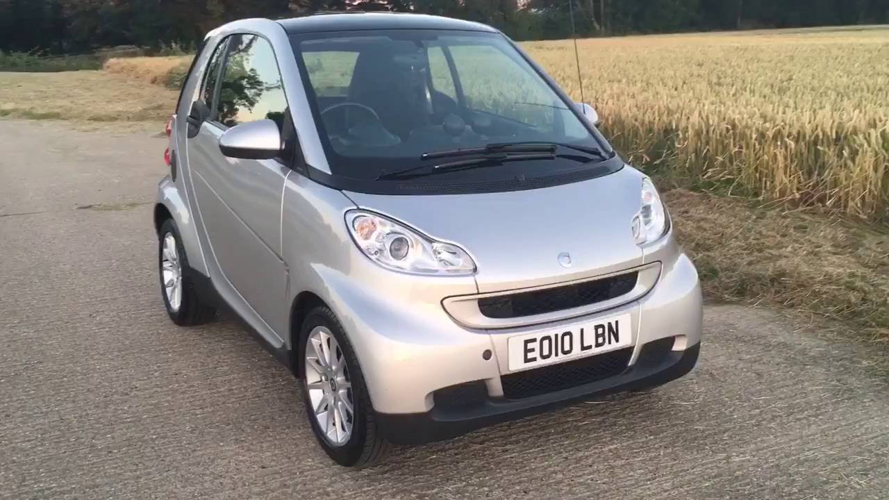 2010 SMART FORTWO PASSION CAR 1.0 MHD PETROL AUTO VIDEO REVIEW - YouTube