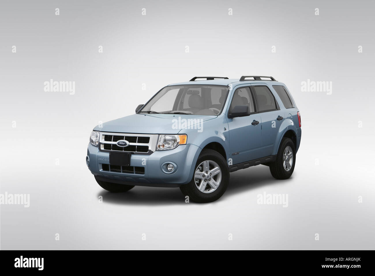 2008 Ford Escape Hybrid in Blue - Front angle view Stock Photo - Alamy