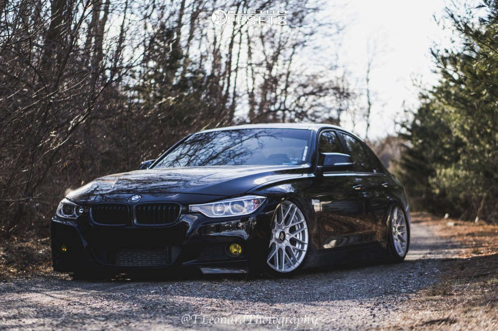 2015 BMW 320i XDrive with 19x8.5 35 Rotiform Rse and 225/35R19 Michelin  Pilot Sport A/s 3 Plus and Air Suspension | Custom Offsets